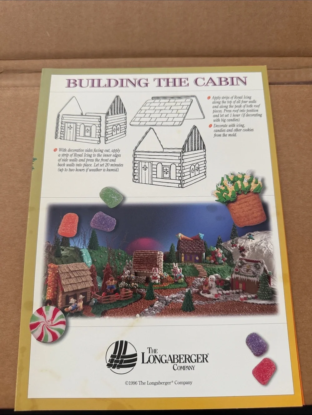 Longaberger Gingerbread Country Cabin Mold